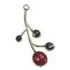 Zinc Alloy Enamel Pendant. Fashion Jewelry Findings. Lead-free. 36x18mm. Sold by Bag