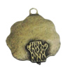 Pendant/Charm. Fashion Zinc Alloy Jewelry Findings. Lead-free. 25x21mm. Sold by Bag