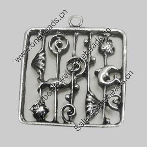 Pendant/Charm. Fashion Zinc Alloy Jewelry Findings. Lead-free. 23x27mm. Sold by Bag