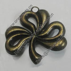 Pendant/Charm. Fashion Zinc Alloy Jewelry Findings. Lead-free. Flower 30x29mm. Sold by Bag