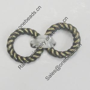 Donut. Fashion Zinc Alloy Jewelry Findings. Lead-free. 9mm. Sold by Bag