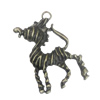 Pendant/Charm. Fashion Zinc Alloy Jewelry Findings. Lead-free. Animal 41x30mm. Sold by Bag