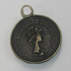 Pendant/Charm. Fashion Zinc Alloy Jewelry Findings. Lead-free. 22x18mm. Sold by Bag