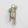 Pendant/Charm. Fashion Zinc Alloy Jewelry Findings. Lead-free. Animal 19x8mm. Sold by Bag