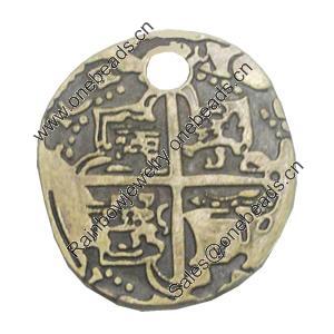 Pendant/Charm. Fashion Zinc Alloy Jewelry Findings. Lead-free. 28x25mm. Sold by Bag