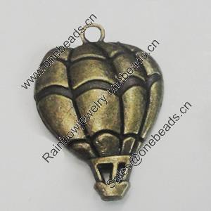 Pendant/Charm. Fashion Zinc Alloy Jewelry Findings. Lead-free. Parachute 25x17mm. Sold by Bag