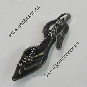 Pendant/Charm. Fashion Zinc Alloy Jewelry Findings. Lead-free. 31x10mm. Sold by Bag