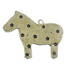 Pendant/Charm. Fashion Zinc Alloy Jewelry Findings. Lead-free. Animal 41x33mm. Sold by Bag