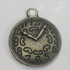 Pendant/Charm. Fashion Zinc Alloy Jewelry Findings. Lead-free. 21x17mm. Sold by Bag