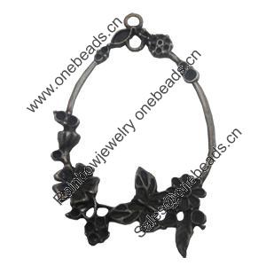 Pendant/Charm. Fashion Zinc Alloy Jewelry Findings. Lead-free. 55x33mm. Sold by Bag