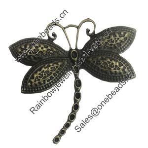Pendant/Charm. Fashion Zinc Alloy Jewelry Findings. Lead-free. Animal 60x61mm. Sold by PC