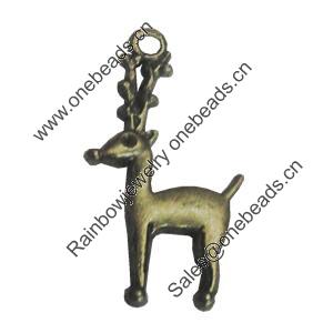 Pendant/Charm. Fashion Zinc Alloy Jewelry Findings. Lead-free. Animal 28x15mm. Sold by Bag
