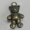 Pendant/Charm. Fashion Zinc Alloy Jewelry Findings. Lead-free. Animal 25x14mm. Sold by Bag