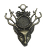 Pendant/Charm. Fashion Zinc Alloy Jewelry Findings. Lead-free. Animal 35x29mm. Sold by Bag
