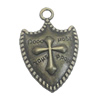 Pendant/Charm. Fashion Zinc Alloy Jewelry Findings. Lead-free. 30x19mm. Sold by Bag