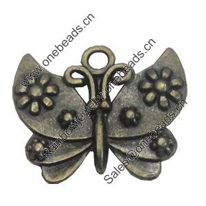 Pendant/Charm. Fashion Zinc Alloy Jewelry Findings. Lead-free. Animal 20x24mm. Sold by Bag