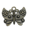 Pendant/Charm. Fashion Zinc Alloy Jewelry Findings. Lead-free. Animal 20x24mm. Sold by Bag