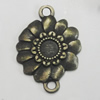 Connetor. Fashion Zinc Alloy Jewelry Findings. Lead-free. 27x18mm. Sold by Bag