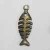 Pendant/Charm. Fashion Zinc Alloy Jewelry Findings. Lead-free. Animal 26x9mm. Sold by Bag