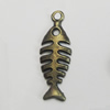 Pendant/Charm. Fashion Zinc Alloy Jewelry Findings. Lead-free. Animal 26x9mm. Sold by Bag