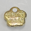 Pendant/Charm. Fashion Zinc Alloy Jewelry Findings. Lead-free. 7x9mm. Sold by Bag