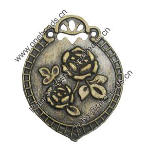 Pendant/Charm. Fashion Zinc Alloy Jewelry Findings. Lead-free. 22x29mm. Sold by Bag