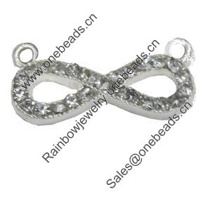 Connetor. Fashion Zinc Alloy Jewelry Findings. Lead-free. 7x16mm. Sold by Bag