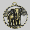 Pendant/Charm. Fashion Zinc Alloy Jewelry Findings. Lead-free. 31x27mm. Sold by Bag