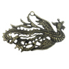 Pendant/Charm. Fashion Zinc Alloy Jewelry Findings. Lead-free. Animal 69x45mm. Sold by PC