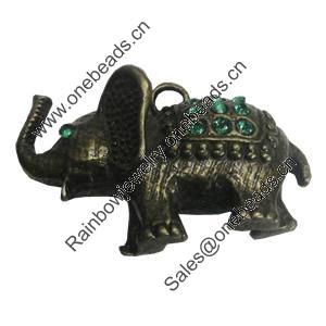Pendant/Charm. Fashion Zinc Alloy Jewelry Findings. Lead-free. Animal 23x25mm. Sold by PC