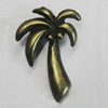 Pendant/Charm. Fashion Zinc Alloy Jewelry Findings. Lead-free. Plant 23x37mm. Sold by Bag