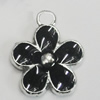 Zinc Alloy Enamel Pendant. Fashion Jewelry Findings. Lead-free. Flower 12x15mm. Sold by Bag