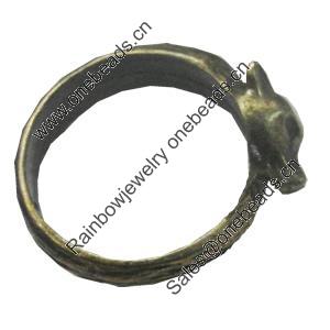 Zinc Alloy Ring. Fashion Jewelry Findings. Lead-free. 24x24mm. 17.5mm. Sold by Bag