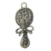 Pendant/Charm. Fashion Zinc Alloy Jewelry Findings. Lead-free. 27x10mm. Sold by Bag