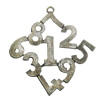 Pendant/Charm. Fashion Zinc Alloy Jewelry Findings. Lead-free. 52x45mm. Sold by Bag