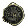 Pendant/Charm. Fashion Zinc Alloy Jewelry Findings. Lead-free. 30x28mm. Sold by Bag