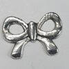 Pendant/Charm. Fashion Zinc Alloy Jewelry Findings. Lead-free. Bowknot 20x15mm. Sold by Bag