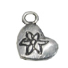 Pendant/Charm. Fashion Zinc Alloy Jewelry Findings. Lead-free. Heart 13x9mm. Sold by Bag