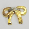 Pendant/Charm. Fashion Zinc Alloy Jewelry Findings. Lead-free. Bowknot 10x8mm. Sold by Bag
