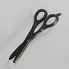 Pendant/Charm. Fashion Zinc Alloy Jewelry Findings. Lead-free. Scissors 24x10mm. Sold by Bag