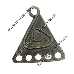 Connetor. Fashion Zinc Alloy Jewelry Findings. Lead-free. 22x25mm. Sold by Bag