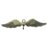 Connetor. Fashion Zinc Alloy Jewelry Findings. Lead-free. Wings 34x10mm. Sold by Bag