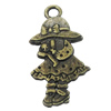 Pendant/Charm. Fashion Zinc Alloy Jewelry Findings. Lead-free. 30x16mm. Sold by Bag
