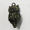 Pendant/Charm. Fashion Zinc Alloy Jewelry Findings. Lead-free. Animal 23x10mm. Sold by Bag