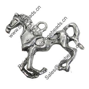 Pendant/Charm. Fashion Zinc Alloy Jewelry Findings. Lead-free. Animal 31x25mm. Sold by Bag