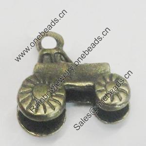 Pendant/Charm. Fashion Zinc Alloy Jewelry Findings. Lead-free. 16x16mm. Sold by Bag