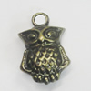 Pendant/Charm. Fashion Zinc Alloy Jewelry Findings. Lead-free. Animal 22x12mm. Sold by Bag