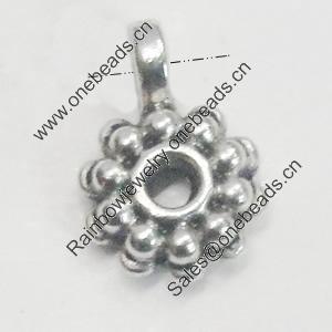 Pendant/Charm. Fashion Zinc Alloy Jewelry Findings. Lead-free. 12x7mm. Sold by Bag