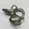 Pendant/Charm. Fashion Zinc Alloy Jewelry Findings. Lead-free. Teapot 13x14mm. Sold by Bag