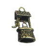 Pendant/Charm. Fashion Zinc Alloy Jewelry Findings. Lead-free. 14x25mm. Sold by Bag